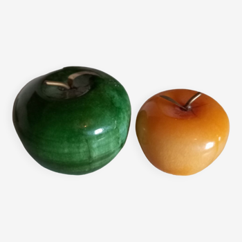 Stone apple paperweight