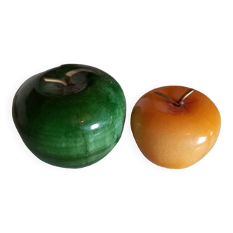 Stone apple paperweight