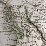 1838 - Map of North America United States Canada