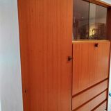 Scandinavian wardrobe, Scandinavian secretary, storage furniture.