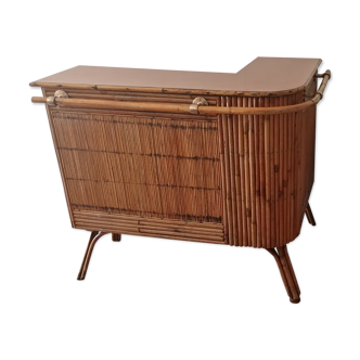 Bar in rattan 50/60s