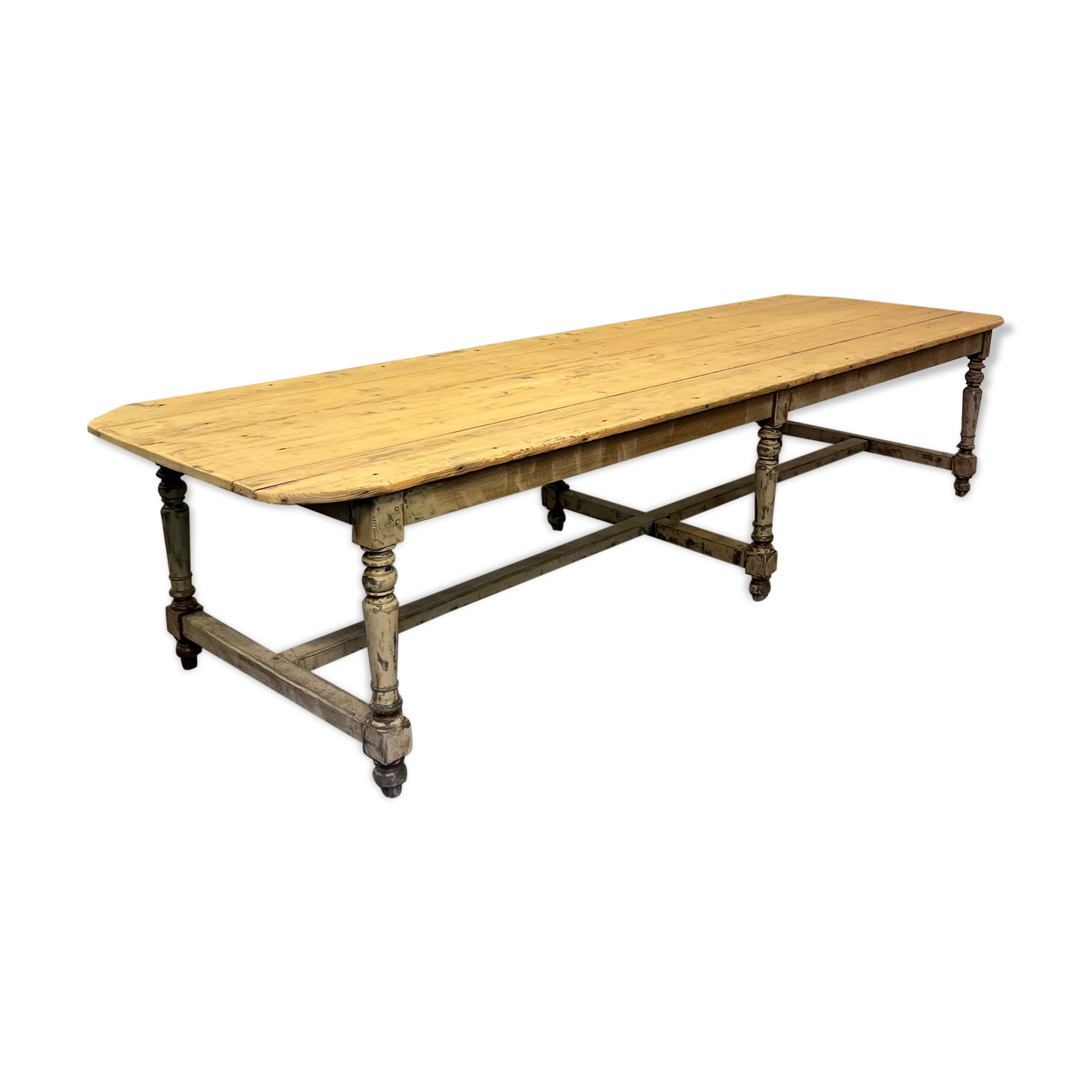 Table de ferme XXL patiné début XX e