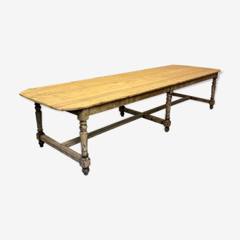 XXL farmhouse table patinated early XX e