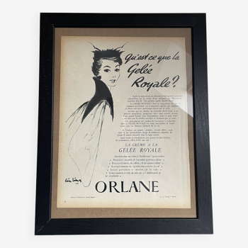Publicité Vintage Gelée Royale Orlane Paris Match 1954