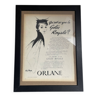 Vintage Orlane Paris Match Royal Jelly Advertisement 1954