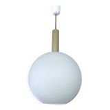 Vintage glass pendant light, 50s