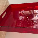 Design top in red plexiglass