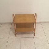 Rattan side table
