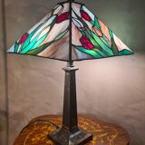 lamp 1975 to 85 origin lampshade stained glass Tiffany style 53x30 el