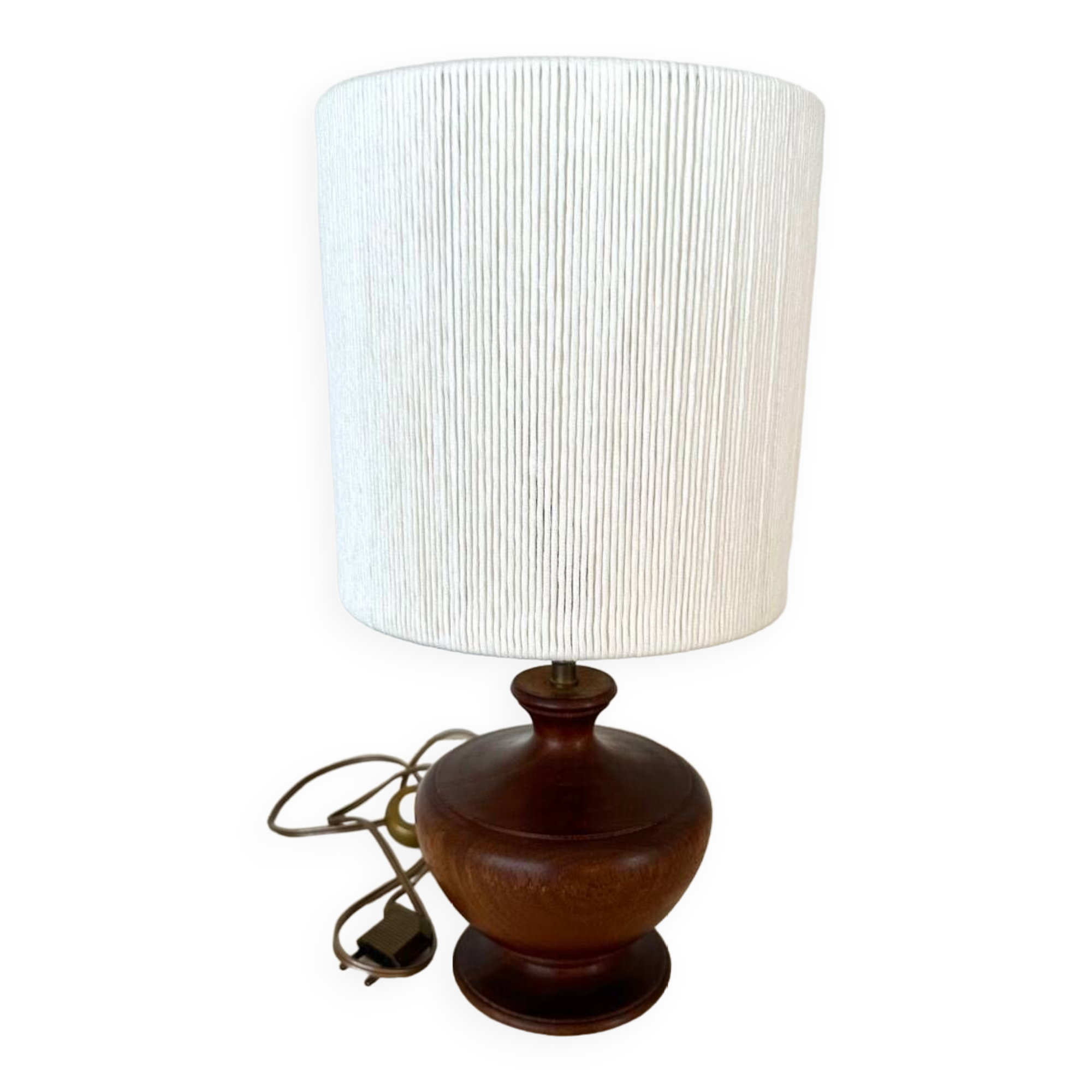 Wood and cotton lamp