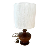 Lampe en bois et coton