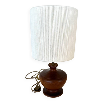 Wood and cotton lamp