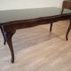Table Chippendale en acajou XXème avec piano en noyer en verre trempé fumé