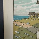 Lithograph by Henri Rivière Le Vent