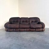 Canapé Okay en cuir d'Adriano Piazzesi, Italie, années 1970