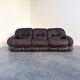Leather Okay sofa by Adriano Piazzesi, Italy 1970s