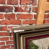 Oil on canvas representing a bridge