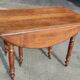 Table 6 pieds louis philippe noyer 2m25