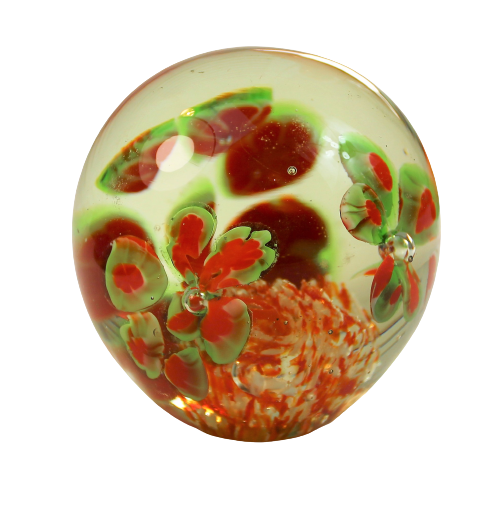 Vintage murano glass sulfide or paper press