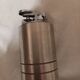 Chrome steel table lighter, vintage 1970s