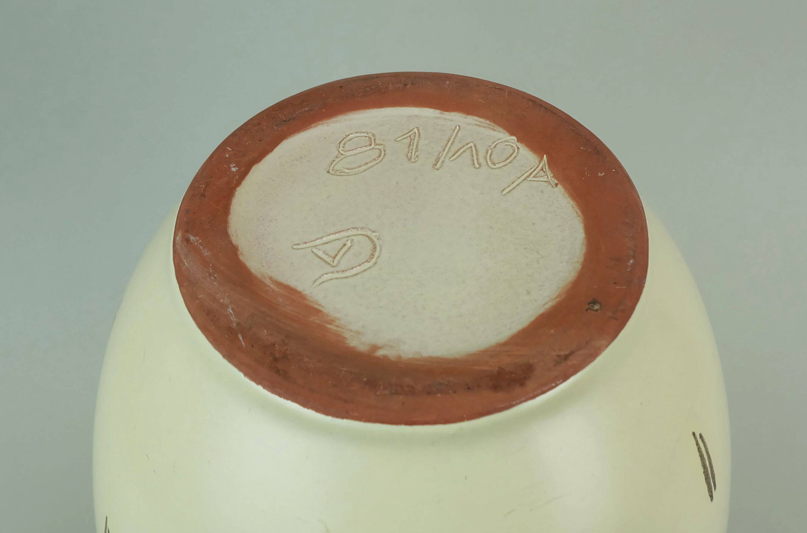 large mid century ceramic FLOOR VASE 1950s fritz van daalen, model 81/10A