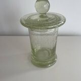 Biot France glass pot with lid