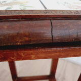 Botanical animal pattern tiled stool