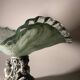 Centrepiece bowl LA MERIDIANA in blown glass on a silver pedestal.