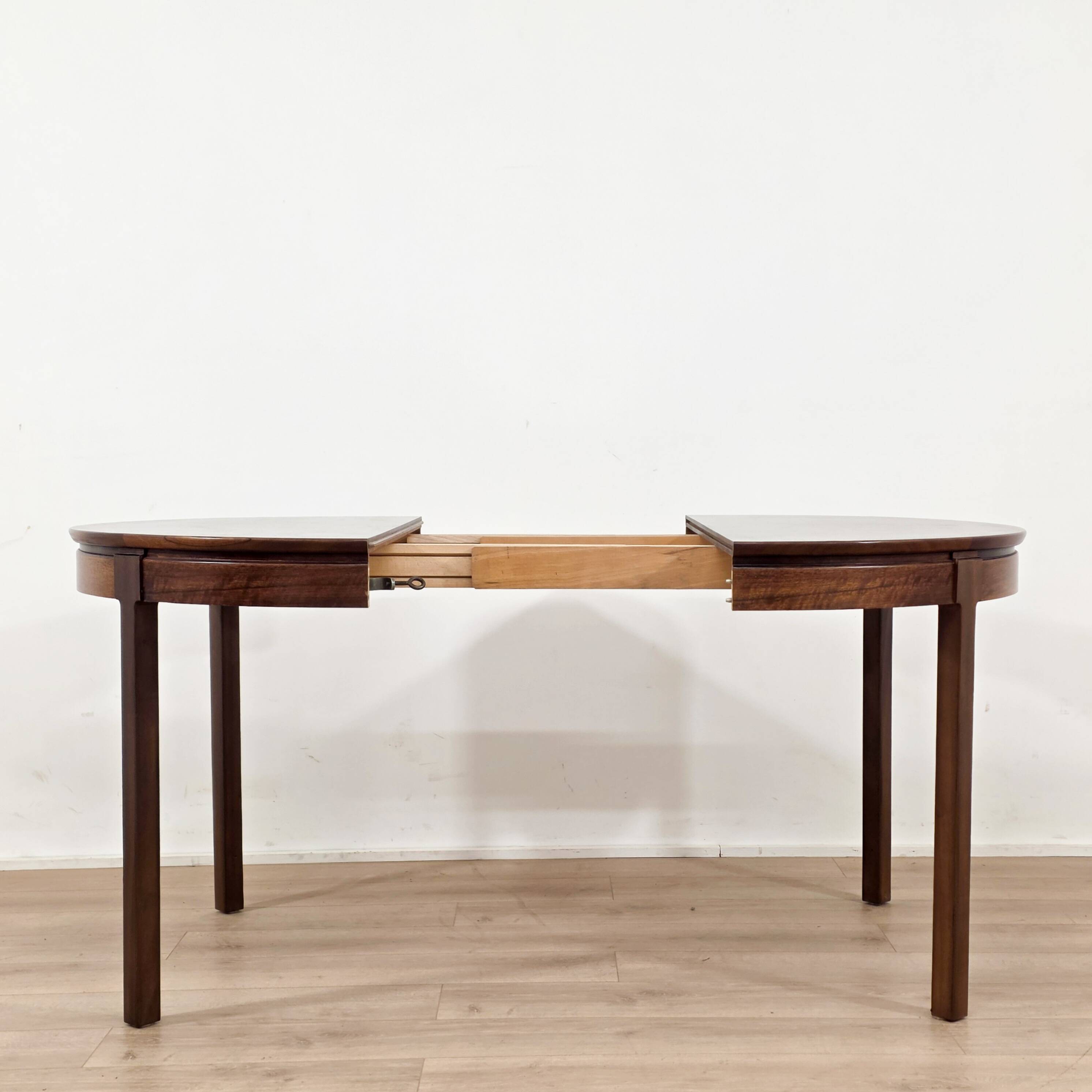 Scandinavian extendable dining table by Jacques Hauville - 1970