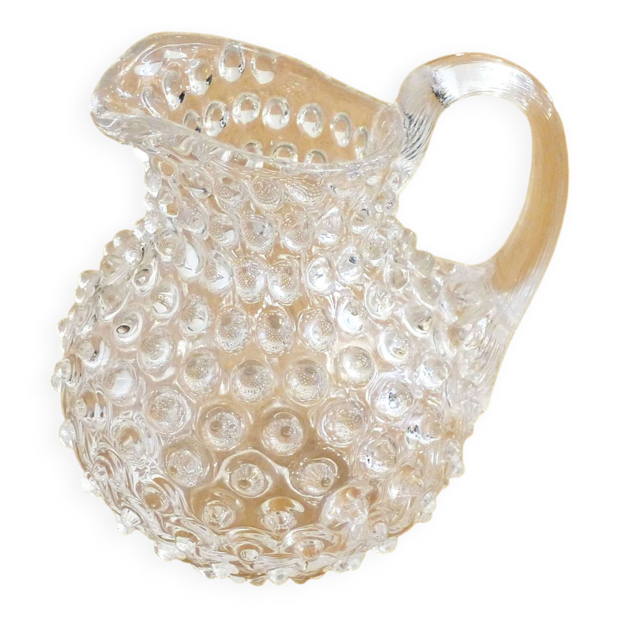 Small pitcher with raised pimples