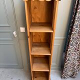 Small vintage bookcase in solid pine