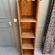 Small vintage bookcase in solid pine