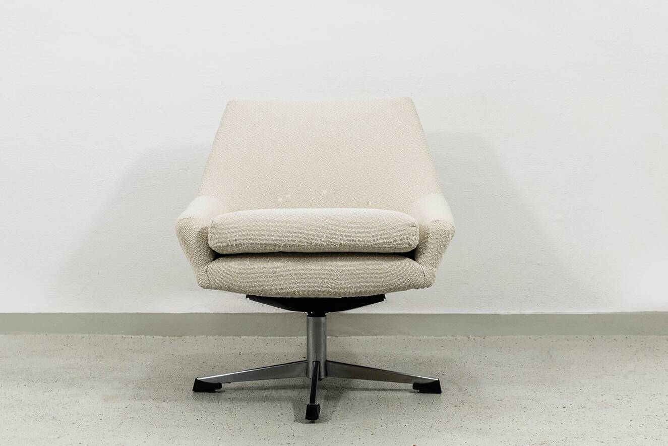 Fauteuil pivotant vintage, allemand, années 1970