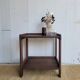 Dark wood bedside table - mid-century modern style