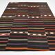 7x9 Multicolor Striped Pattern Kilim Rug, 215x280Cm