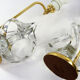 Vintage french crystal and brass lamps