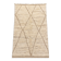 Handmade Moroccan Berber rug, cream and beige with diamonds 150x263cm