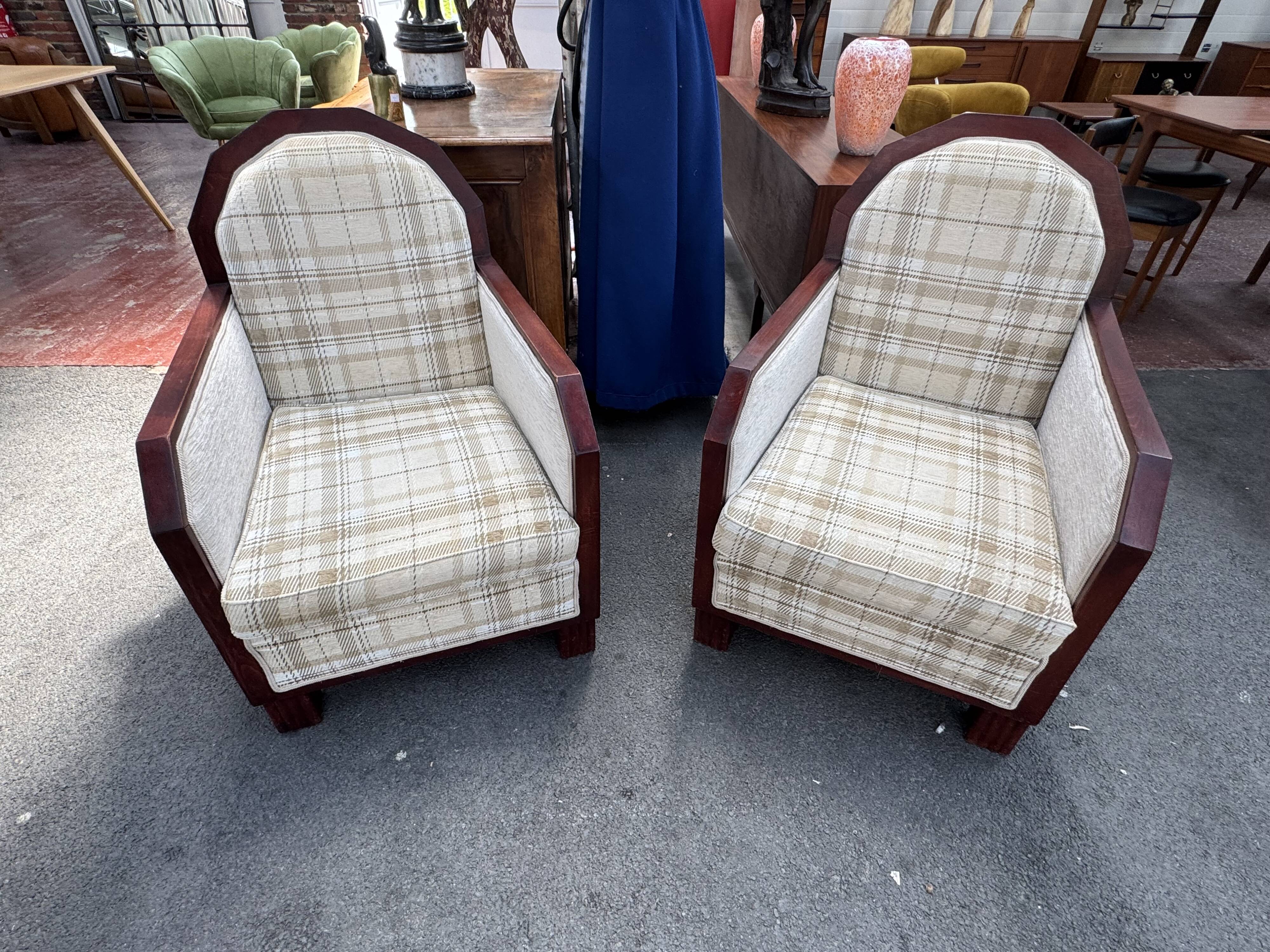 Art Deco armchairs