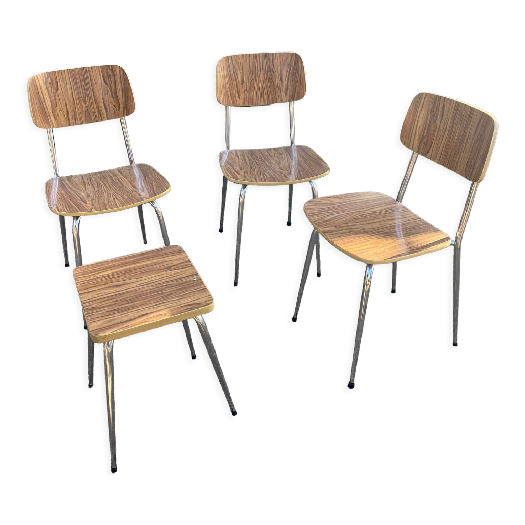 Formica chairs with stool
