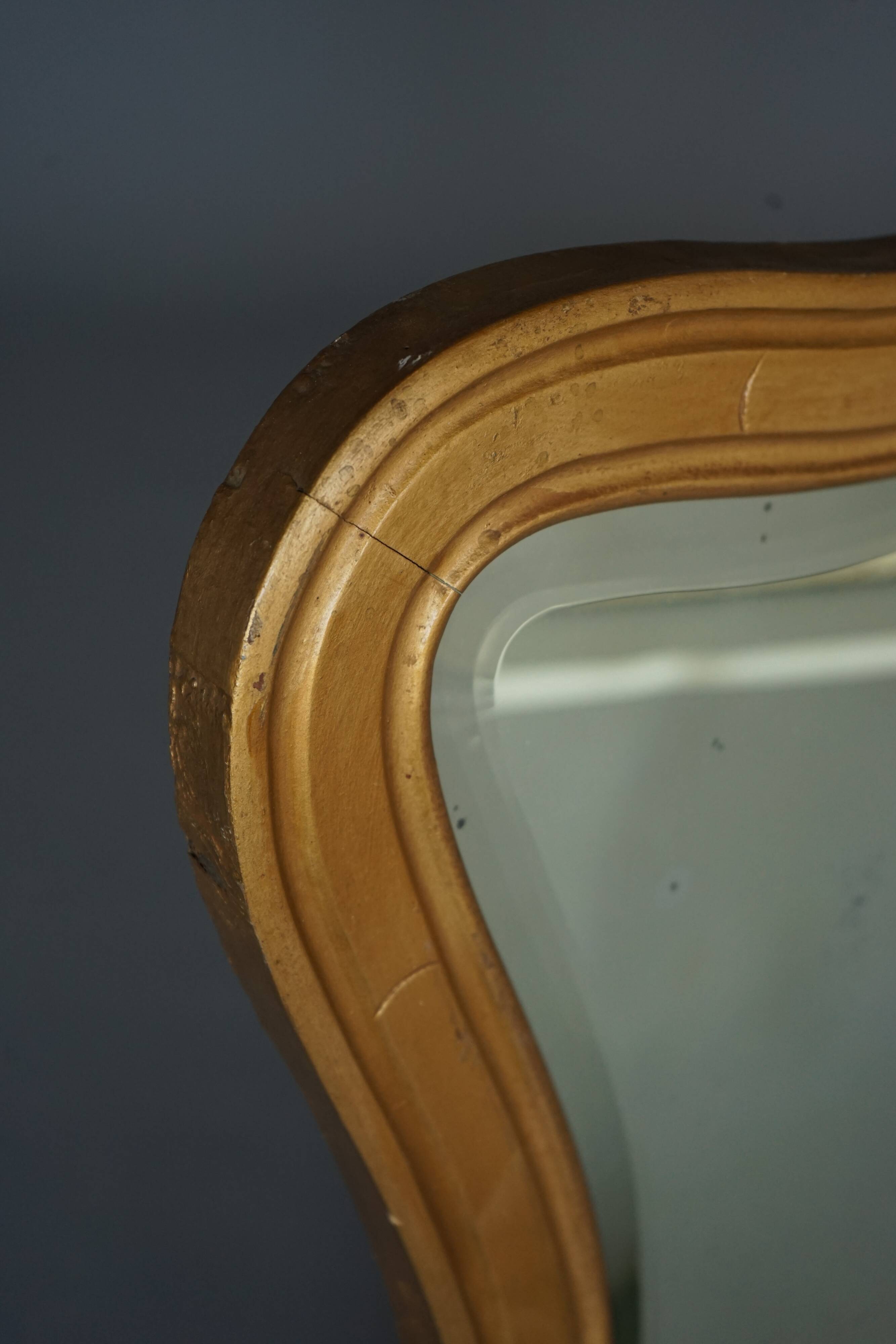 Art Deco Biomorphic Organic Mirror, 1920s