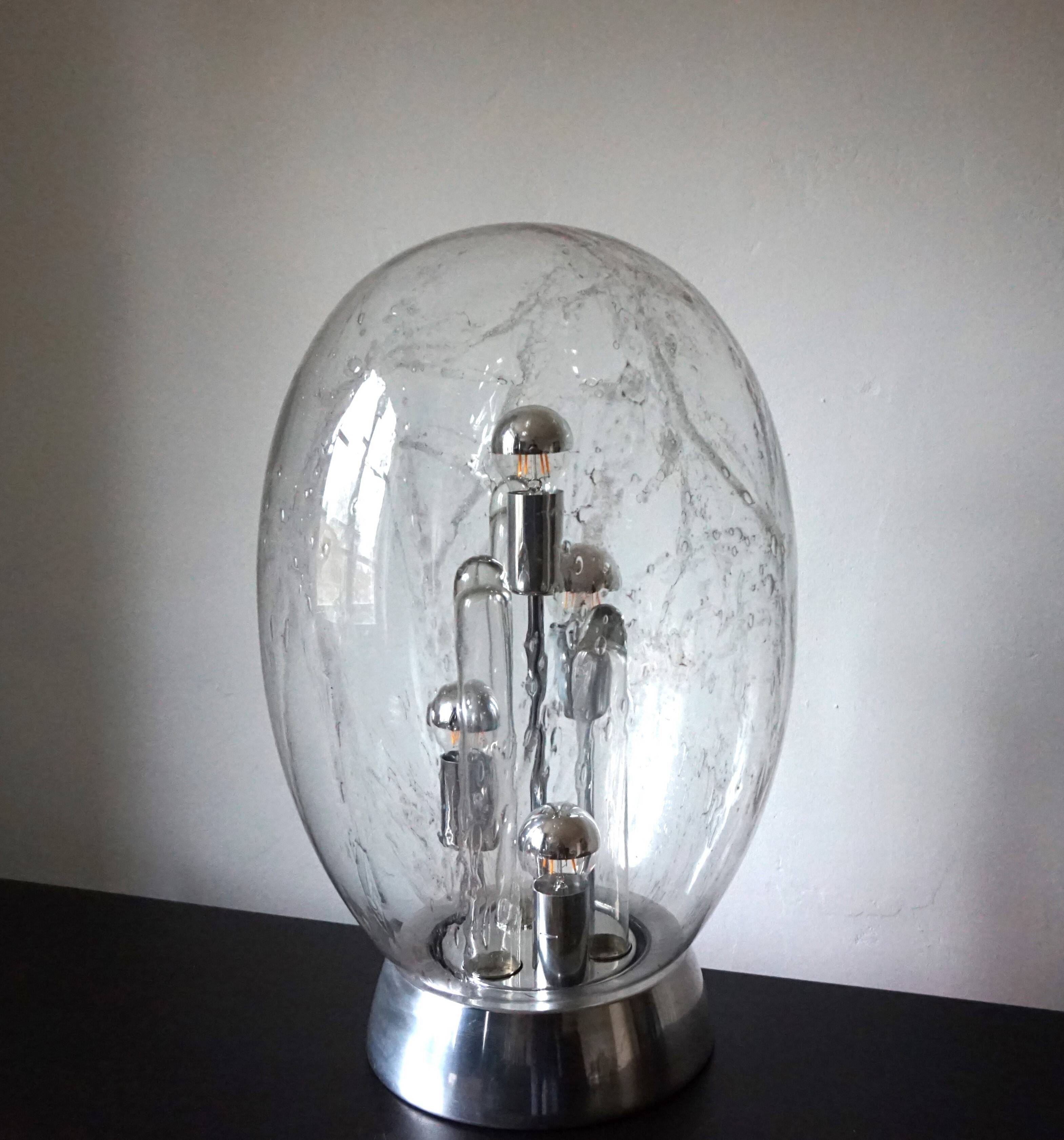 Lampe de table Doria Big Ball Space Age, 1970
