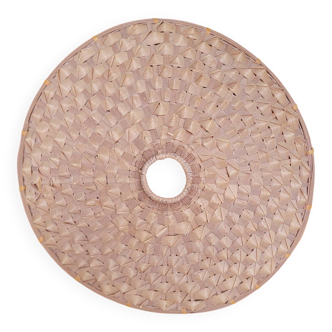 Large Woven Rattan Lampshade 70's