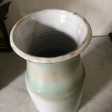 Vintage vase in enamelled ceramic