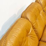De Sede DS101 three-seater in cognac leather.