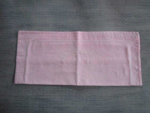 Antique embroidered child's pillowcase