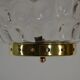 Glass and Brass Pendant Lamp, 1960s, Sweden