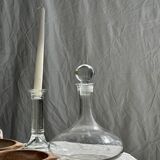 Flared decanter with round cap