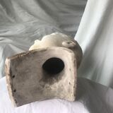 Buste tête en plâtre ancien de mannequin 1930