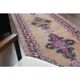 1970s Vintage Turkish Oushak Handmade Wool Cotton Orange Runner Rug 107x319