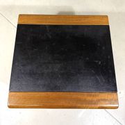 Hans Eichenberger leather coffee-side table Girsberger, Switzerland